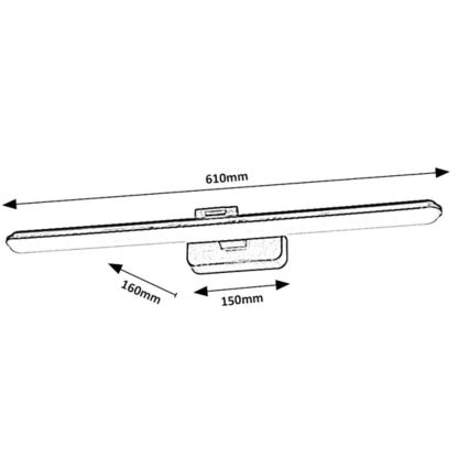 Rabalux - LED Obrazové svítidlo LED/15W/230V 4000K černá